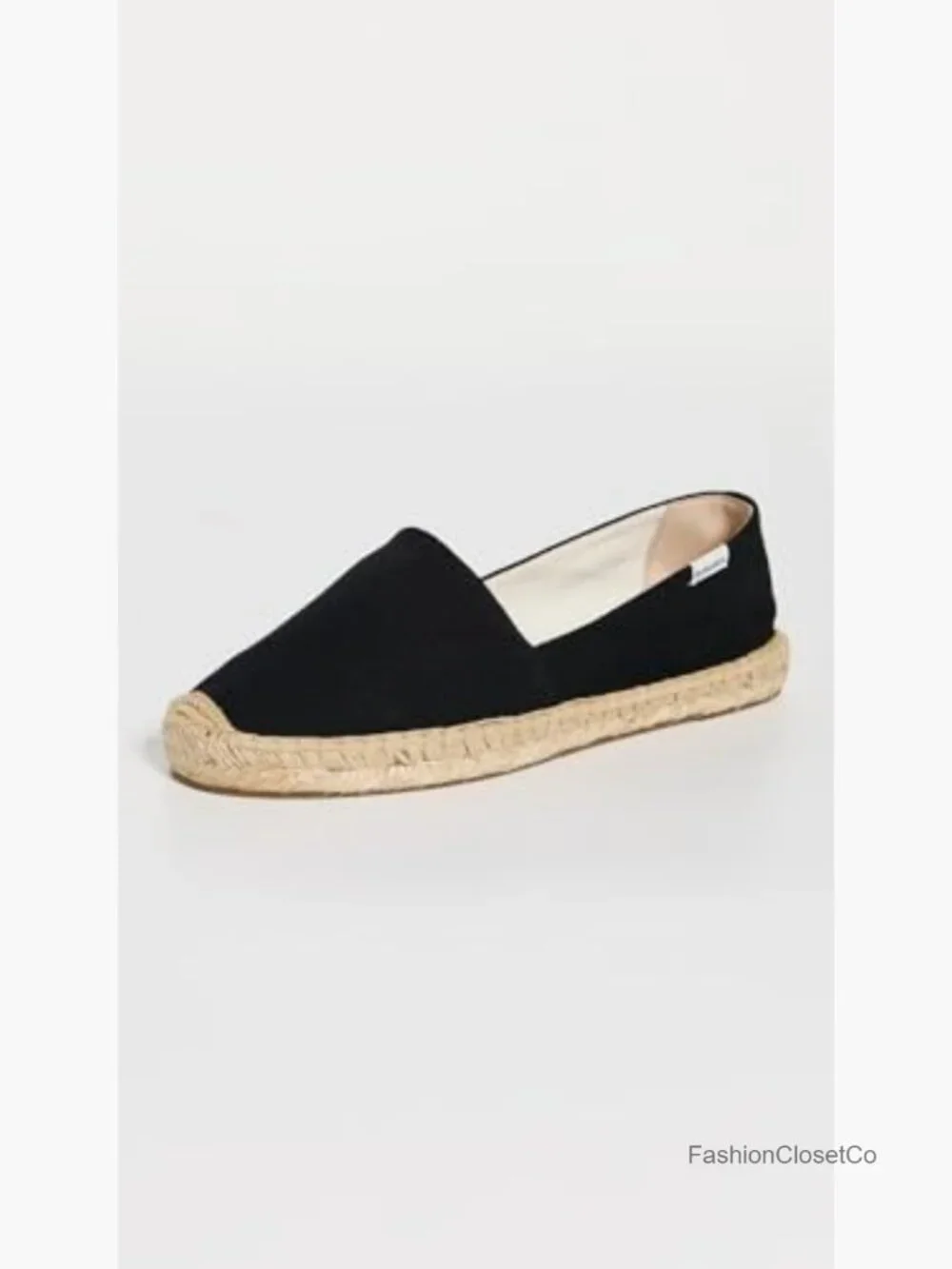 Canvas Espadrilles with Braided Jute Footbed and Midsole